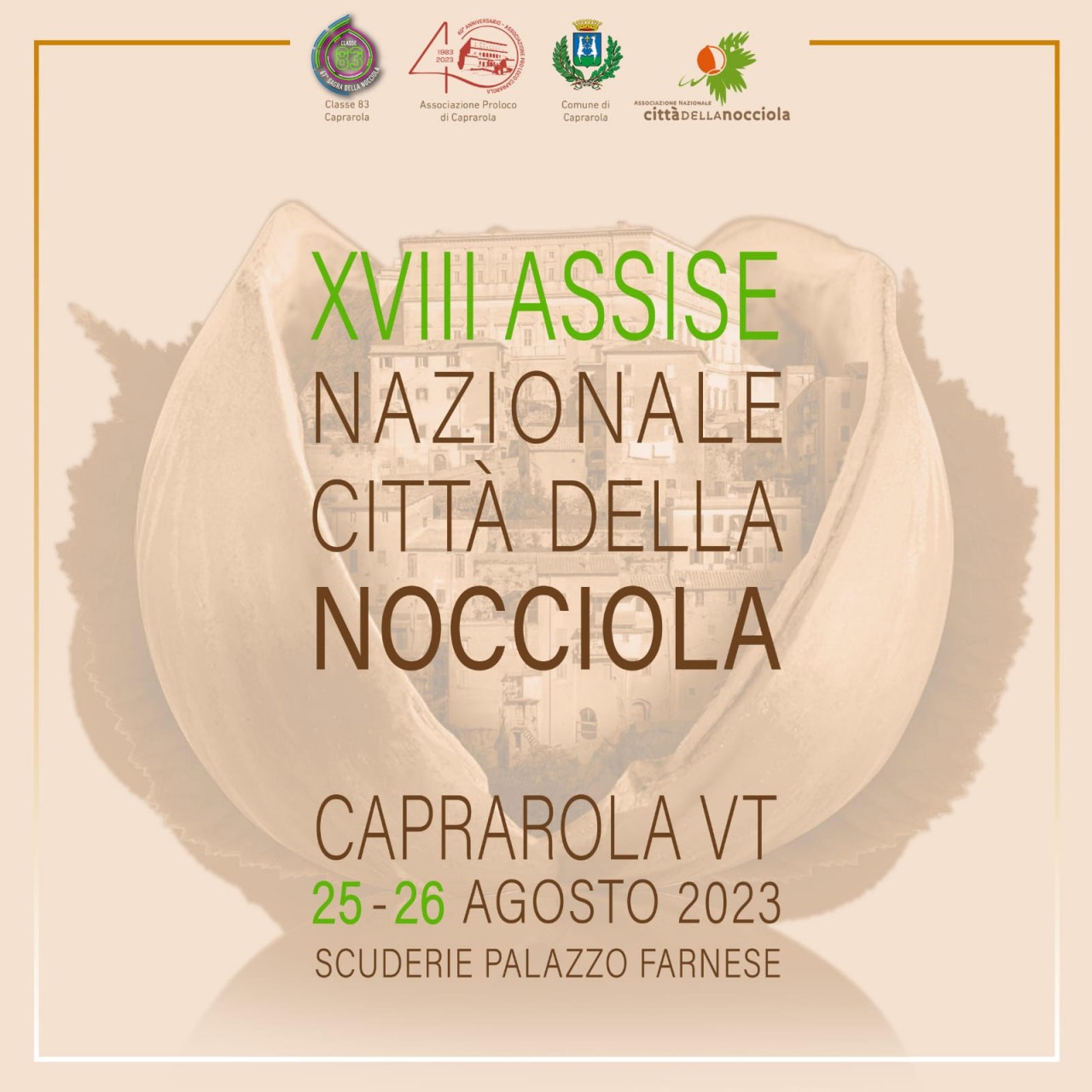 locandina XVIII assise nazionale citta della nocciola